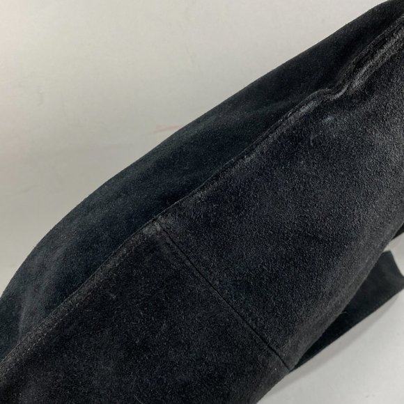 ST. JOHN’S BAY Vintage 80’s/90’s Black Suede Tote - Picture 5 of 10